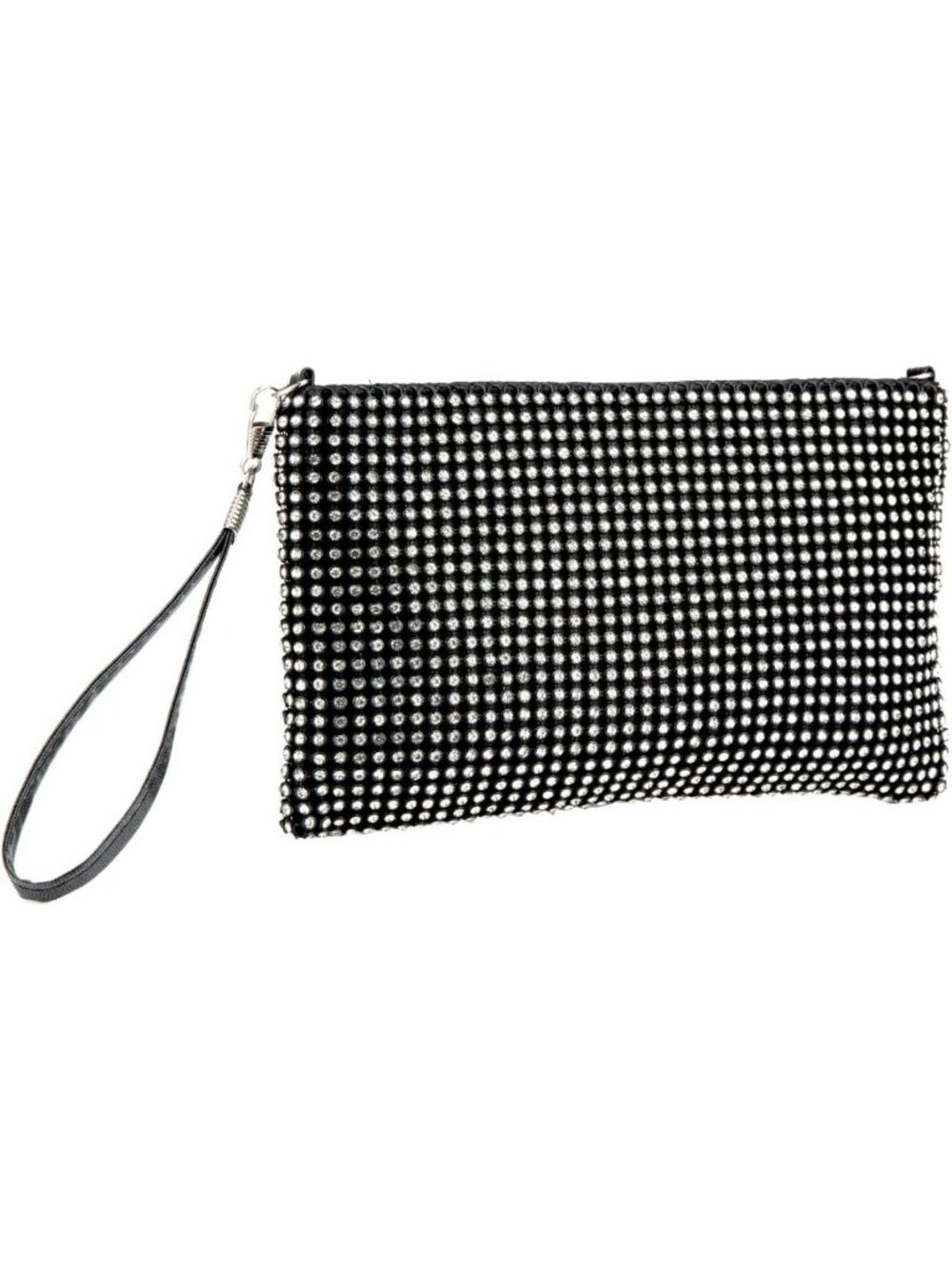 Sparkly Mesh Evening Clutch Bag for Women | Small Crystal Wristlet Purse